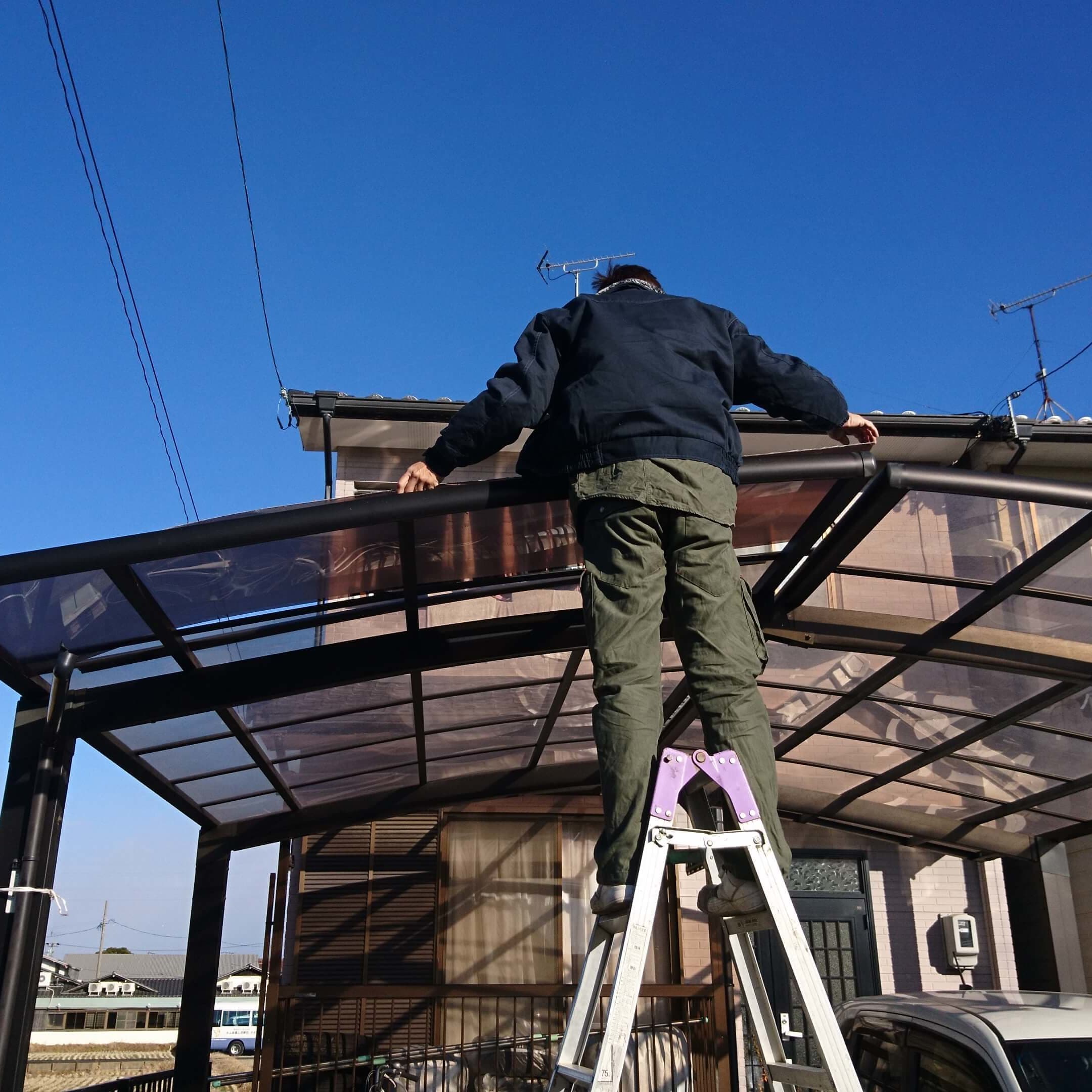 カーポートパネル交換 名古屋市港区 | カーポートパネル交換ならエクステリアの窓口名古屋市港区