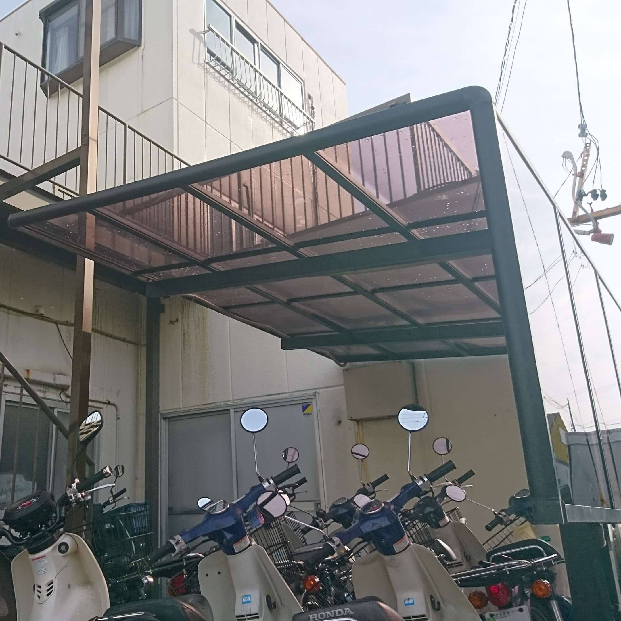サイクルポートパネル交換 名古屋市港区 | サイクルポートパネル交換ならエクステリアの窓口名古屋市港区