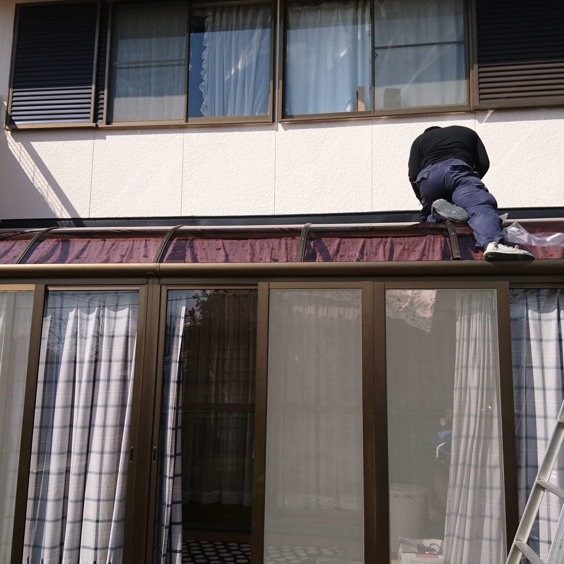 テラスパネル交換 名古屋市港区 | テラスパネル交換ならエクステリアの窓口名古屋市港区