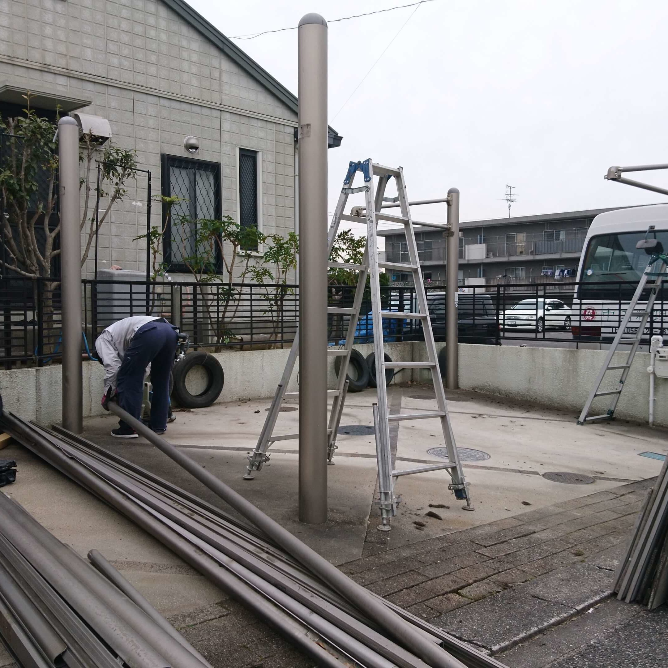 カーポート解体撤去 名古屋市港区 | 解体工事ならエクステリアの窓口名古屋市港区