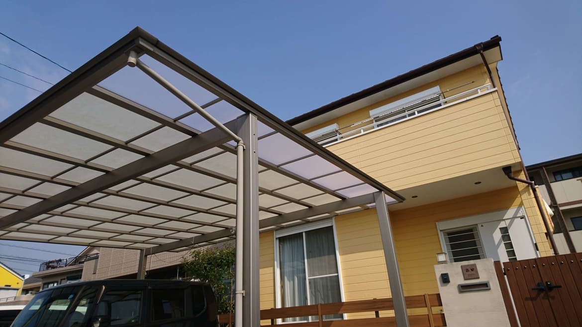 カーポート部材交換 名古屋市港区 | カーポート修理ならエクステリアの窓口名古屋市港区