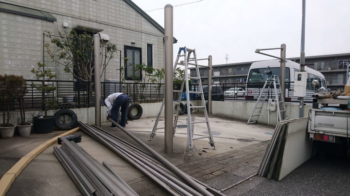 カーポート解体工事 名古屋市港区 | カーポート修理ならエクステリアの窓口名古屋市港区