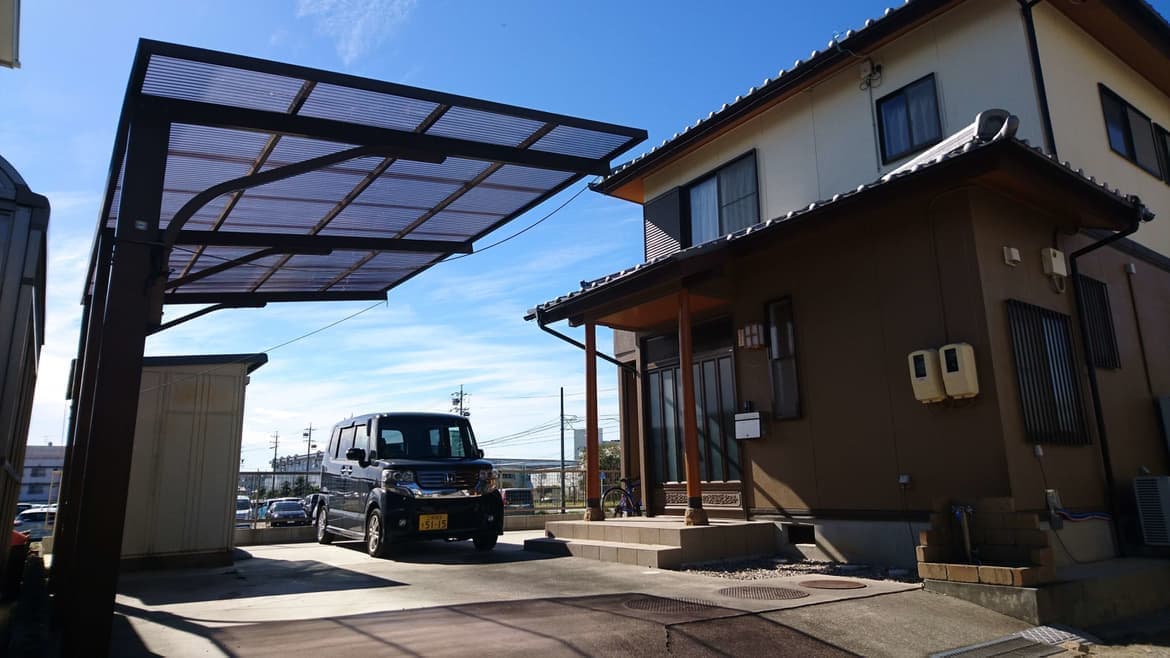 カーポート波板張替え 名古屋市港区 | カーポート修理ならエクステリアの窓口名古屋市港区