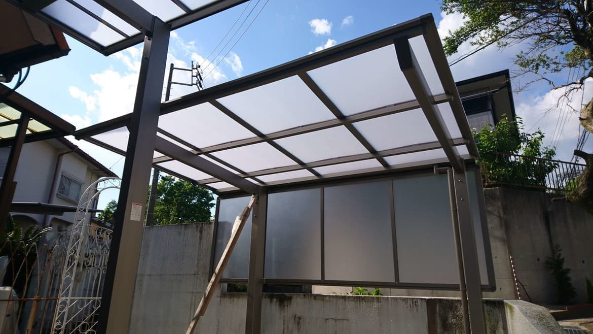 サイクルポート修理なら名古屋市港区のエクステリアの窓口名古屋市港区