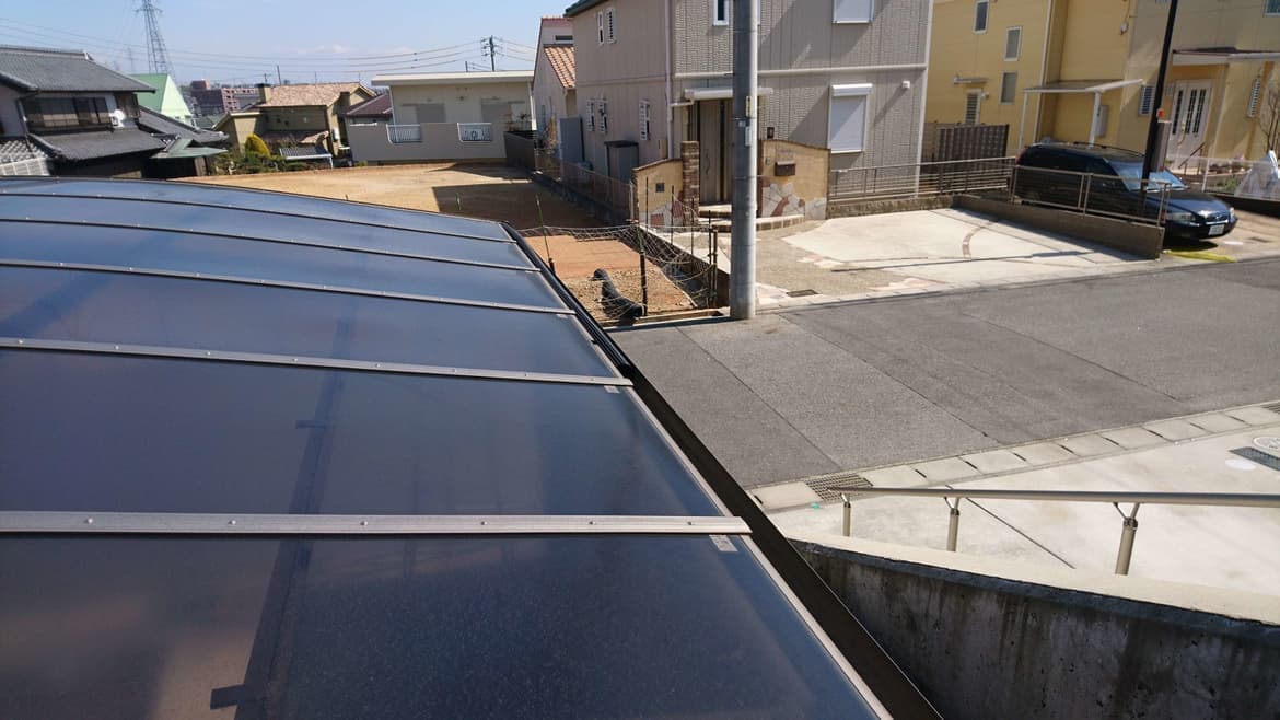 カーポート落ち葉除けネット設置なら名古屋市港区のエクステリアの窓口名古屋市港区