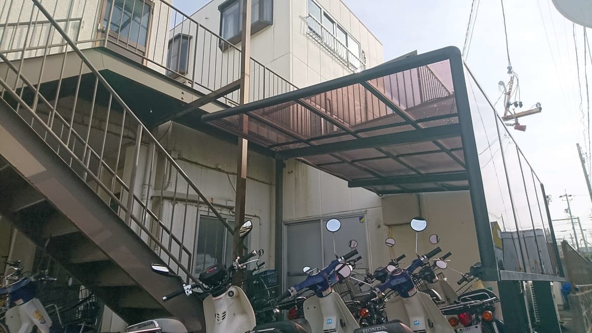 サイクルポート修理なら名古屋市港区のエクステリアの窓口名古屋市港区