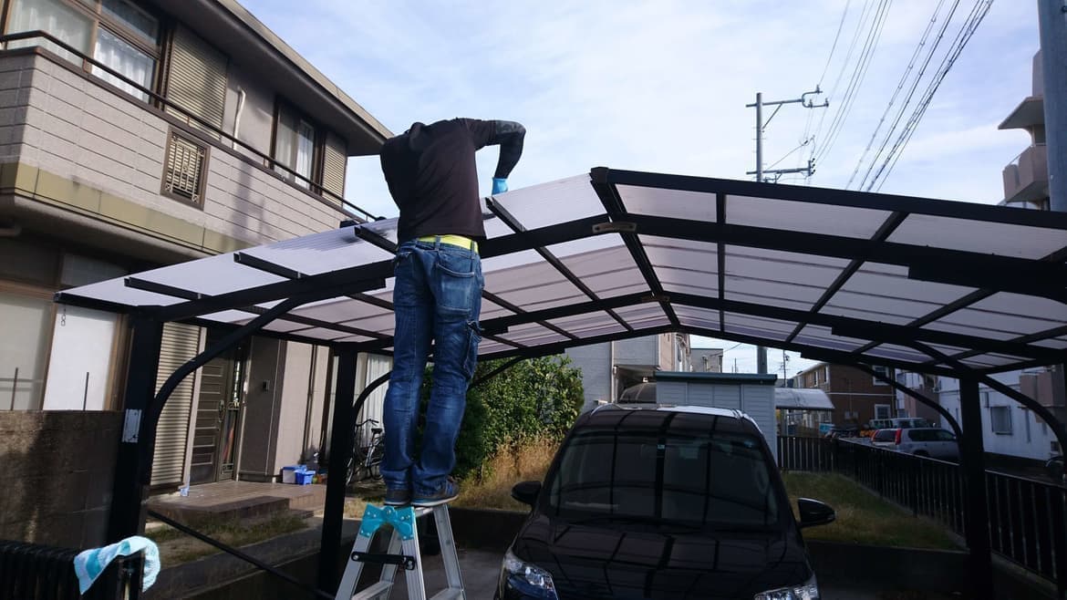 カーポート波板交換 名古屋市港区 | 波板交換ならエクステリアの窓口名古屋市港区
