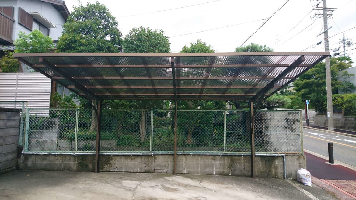 カーポート波板交換 名古屋市港区 | 波板交換ならエクステリアの窓口名古屋市港区