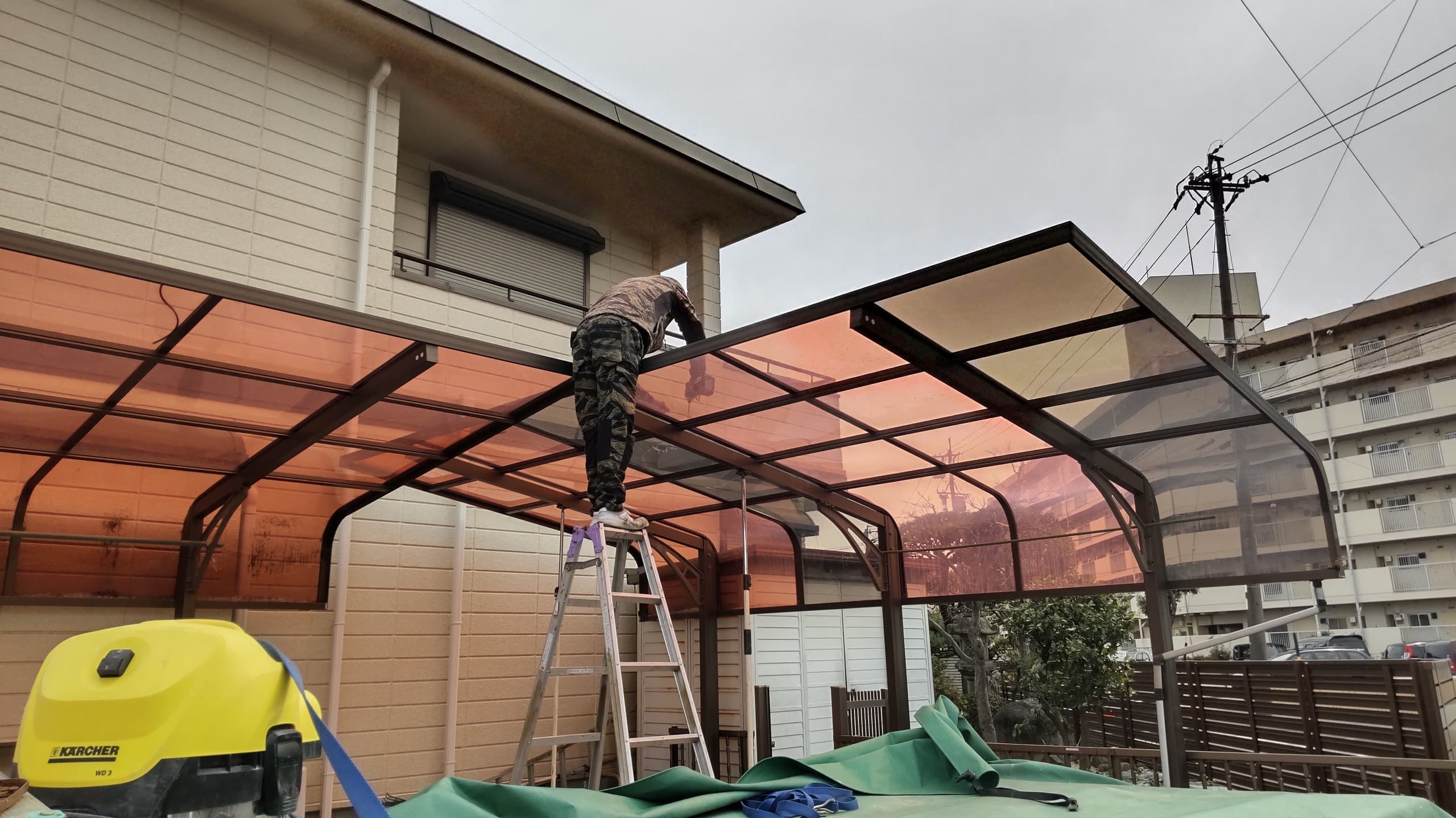 カーポートパネル交換 名古屋市港区 | カーポート交換ならエクステリアの窓口名古屋市港区