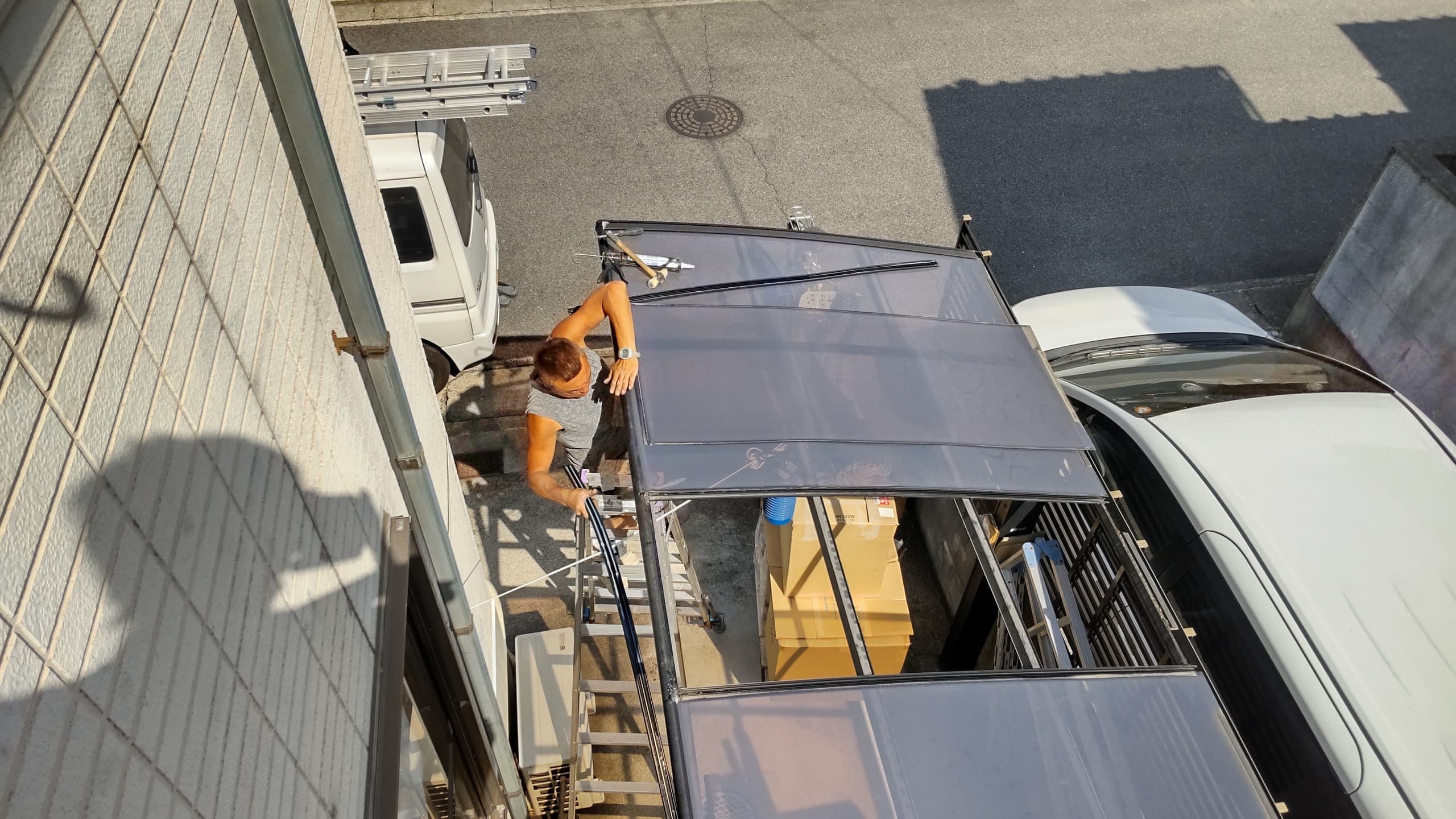 カーポートパネル取替え 名古屋市港区 | カーポートパネル取替えならエクステリアの窓口名古屋市港区